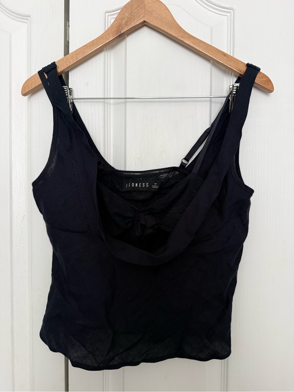 Lioness Navy Blue Two-Piece Draped Tank Top
